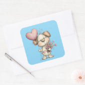 Kawaii Valentine Character 3 Inch Sticker – Cute L (Envelop)