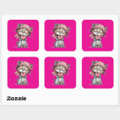 Kawaii Valentine Character 3 Inch Sticker – Cute L (Vel)