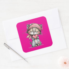 Kawaii Valentine Character 3 Inch Sticker – Cute L