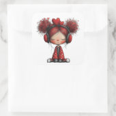 Kawaii Valentine Character 3 Inch Sticker – Cute L (Tas)