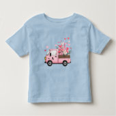 Kawaii Valentine Truck with Monogram Kinder Shirts (Voorkant)