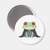 Kawaii Vampier Kikker Halloween Cape Magneet (Voorkant / Achterkant)
