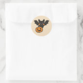Kawaii Vampire Bat Neon Halloween Sticker (Tas)
