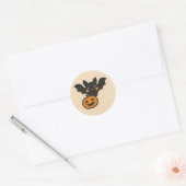 Kawaii Vampire Bat Neon Halloween Sticker (Envelop)