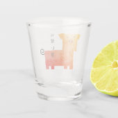 kawaii varken shot glas (Achterkant)