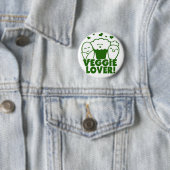 Kawaii Veggie Lover Badge Ronde Button 5,7 Cm (In situ)