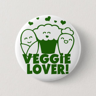 Kawaii Veggie Lover Badge Ronde Button 5,7 Cm
