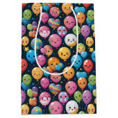 Kawaii verjaardag ballon patroon medium cadeauzakje (Voorkant)