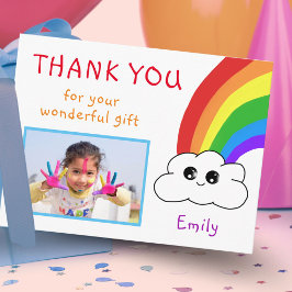 Kawaii verjaardags bedankkaart voor kinderen briefkaart