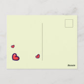 Kawaii verjaardagskaart briefkaart (Achterkant)