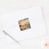 kawaii vierkante sticker (Envelop)