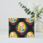 kawaii virgo briefkaart (Staand voorkant)