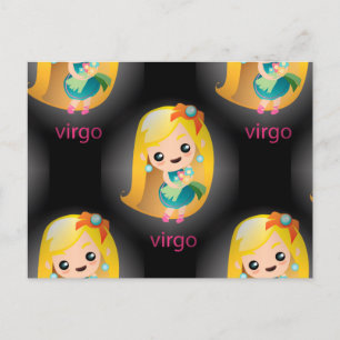 kawaii virgo briefkaart