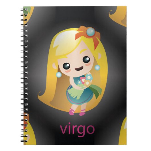 kawaii virgo notitieboek (Voorkant)