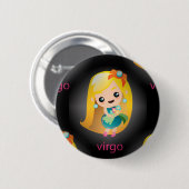 kawaii virgo ronde button 5,7 cm (Voorkant /achterkant)