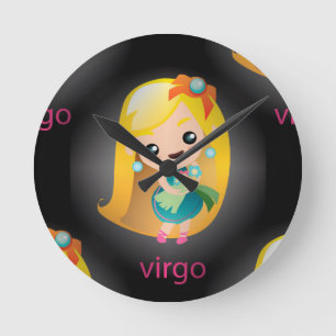 kawaii virgo ronde klok
