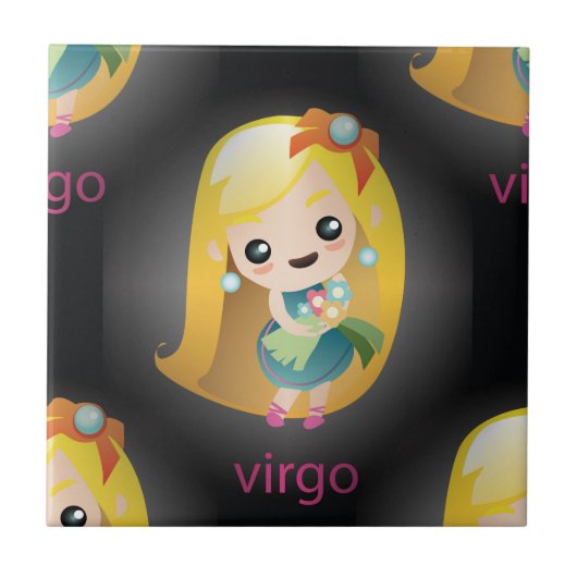 kawaii virgo tegeltje (Voorkant)