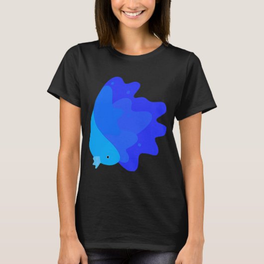 Kawaii vis, cute vis ontwerp t-shirt (Voorkant)