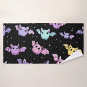Kawaii Vleermuizen – Cute Gothic Patroon Badhanddoek (Badhanddoek)