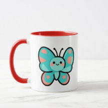 Kawaii Vlinder Koffiemok Keuken Kantoor Kunst