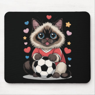 Kawaii Voetbal Kat Gewoon Meisje Dat Birman Winni  Muismat