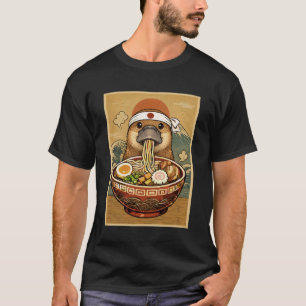 Kawaii VogeLbekdier Japanse Ramen Noedels T-shirt