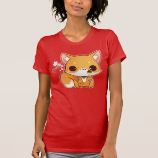 Kawaii-vos met een schattig ijsje t-shirt