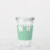 Kawaii vrolijke tand acryl drinkbeker (Rechts)