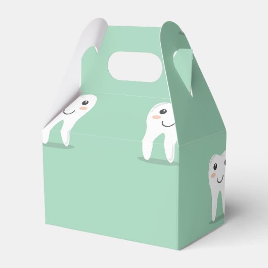 Kawaii vrolijke tand bedankdoosjes (Achterkant)