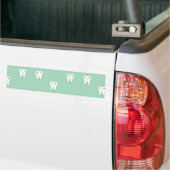 Kawaii vrolijke tand bumpersticker (Op Truck)