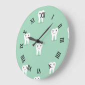 Kawaii vrolijke tand grote klok (Hoek)