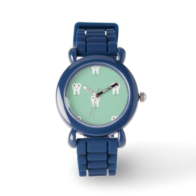 Kawaii vrolijke tand horloge (Voorkant)