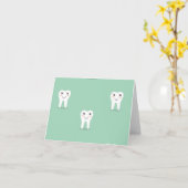 Kawaii vrolijke tand kaart (Gele Bloem)