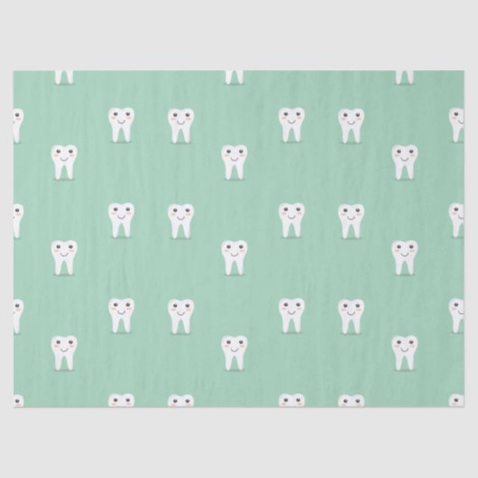 Kawaii vrolijke tand tissuepapier (Voorkant)