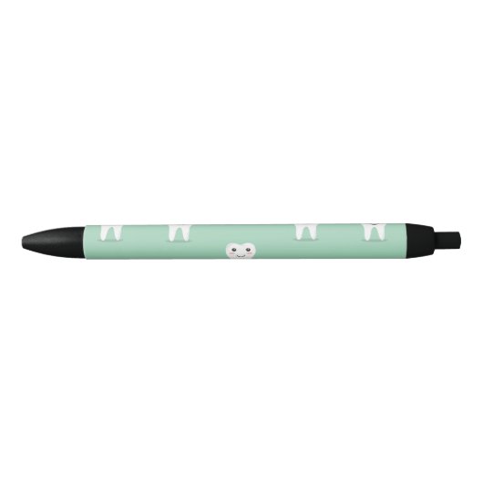 Kawaii vrolijke tand zwarte inkt pen (Voorkant)