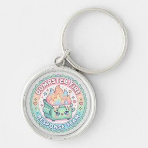 kawaii vuilnisbak brand responsteam sleutelhanger