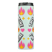 Kawaii vuilnisbak brand thermosbeker (Achterkant)