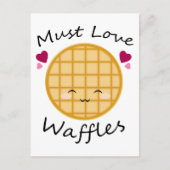 Kawaii Waffle Briefkaart (Voorkant)