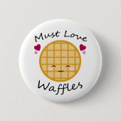 Kawaii Waffle Ronde Button 5,7 Cm (Voorkant)