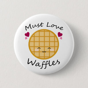 Kawaii Waffle Ronde Button 5,7 Cm