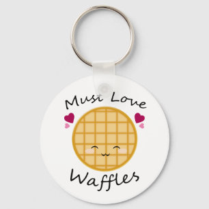 Kawaii Waffle Sleutelhanger
