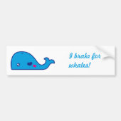 Kawaii walvis bumpersticker (Voorkant)