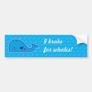 Kawaii walvis bumpersticker