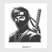 Kawaii Warrior Sticker – Cute Design (Vel)