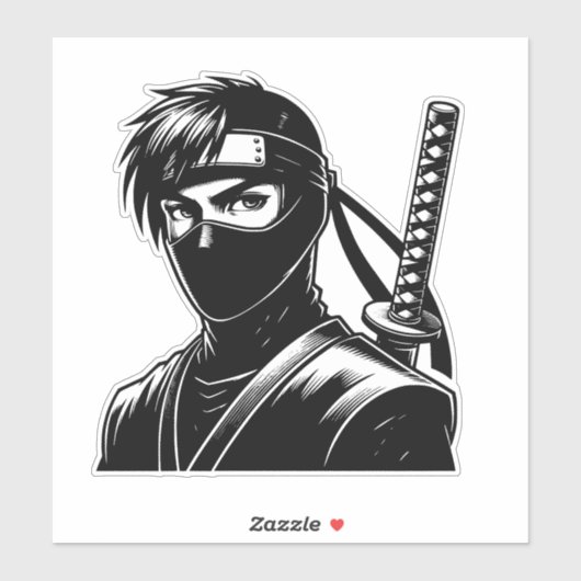 Kawaii Warrior Sticker – Cute Design (Vel)