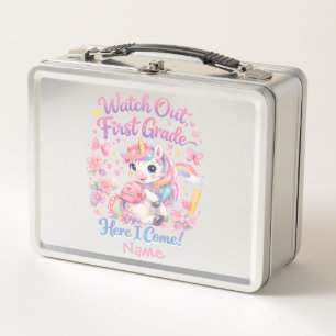 Kawaii Watercolor Eenhoorn Pastel Terug naar Schoo
