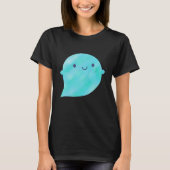 Kawaii Watercolor Ghost (Oceaan) T-shirt (Voorkant)