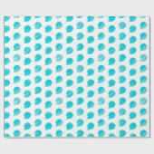 Kawaii Watercolor Ghosts (oceaan) Cadeaupapier (Vlak)