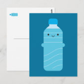 Kawaii-waterfles Briefkaart (Voorkant / Achterkant)