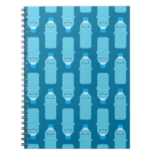 Kawaii waterflessen notitieboek